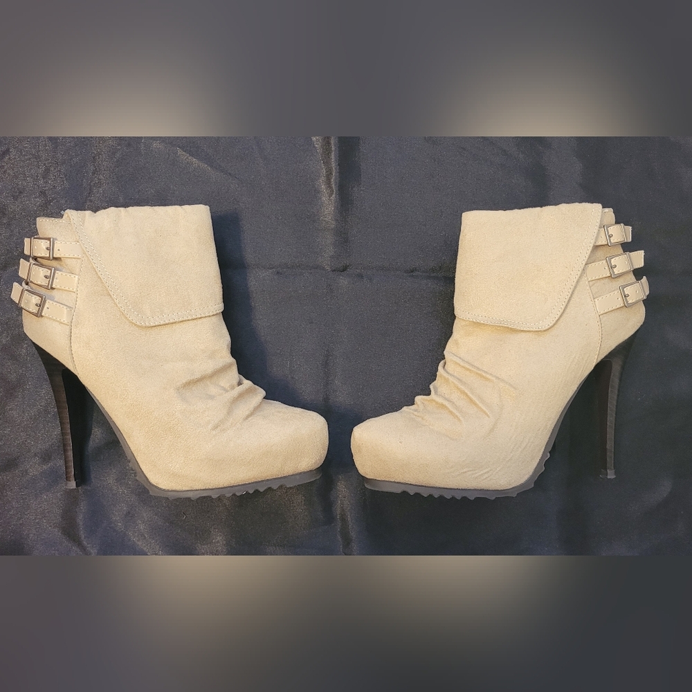 Brown ankle booties